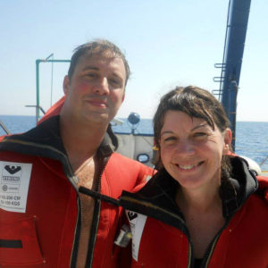 Jason Pittman and Cady Coleman aboard Nautilus